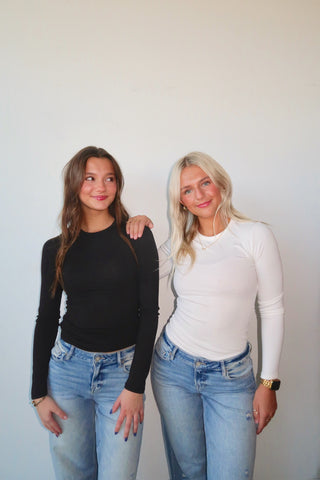 Ivory Long Sleeve Jersey T-Shirt