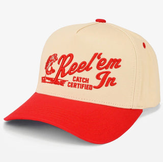“Reel ‘em In” Trucker Hat - Red