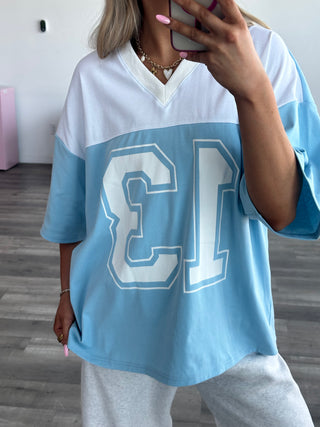 V-Neck Oversized Jersey Tee