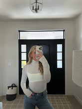 Load image into Gallery viewer, Plush Mock Neck Mesh Long Sleeve
