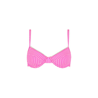 Kulani Kinis Ditzy Underwire Bra Bikini Top - Pink Diva