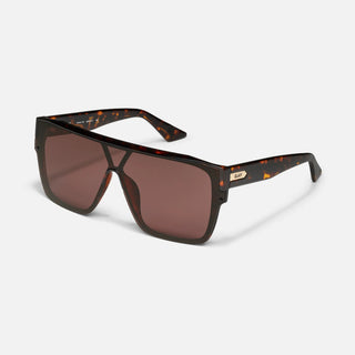 Quay Dark Tortoise Frame With Brown Lens - Tempo
