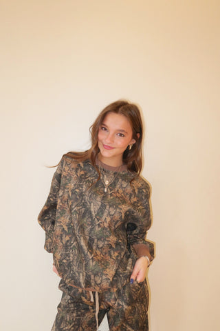 Dark Camo Staple Oversized Crewneck