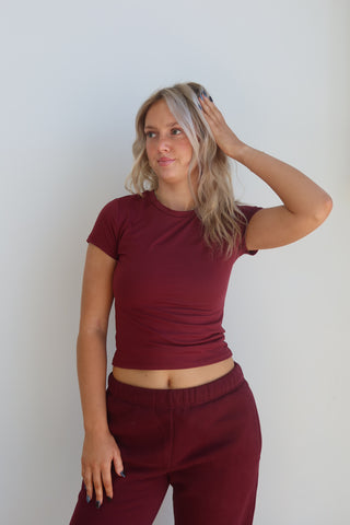 Black Cherry Staple T-Shirt