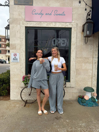 Billie Striped Loungewear Long Sleeve Top