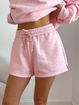 Light Pink Polka Dot Shorts