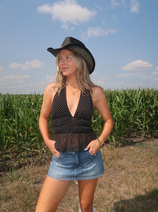 Polka Dot Halter Top