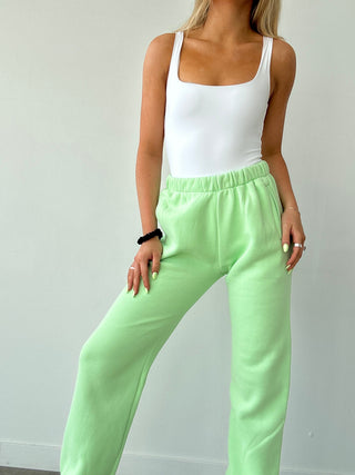 Pastel Lime Staple Joggers