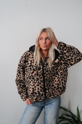Leopard Shearling Jacket