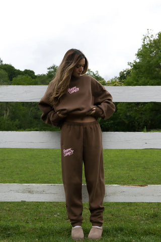 Happy Camp3r Chocolate Joggers