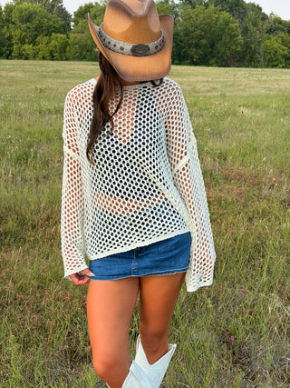 White Loose Fit Cover Up