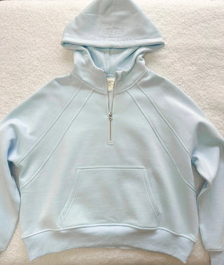 Full Length Hooded Quarter Zip