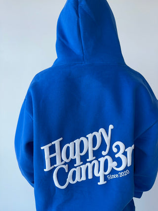 Happy Camp3r Royal Blue Puff Series Hoodie