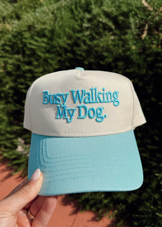 “Busy Walking My Dog” Trucker Hat