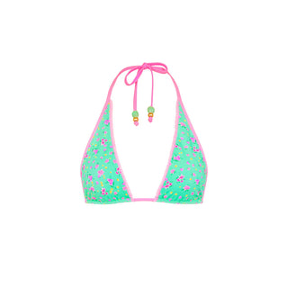 Kulani Kinis Decorative Bind Halter Bikini Top - Mint Macaron