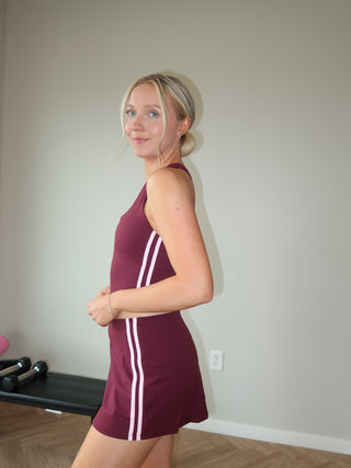 Studio Sculpt Skort - Black Cherry/Pink