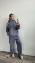 Load image into Gallery viewer, *PRE-ORDER* - French Blue Staple Wide Leg Sweatpants
