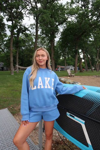 “Lake” Embroidered Mockneck
