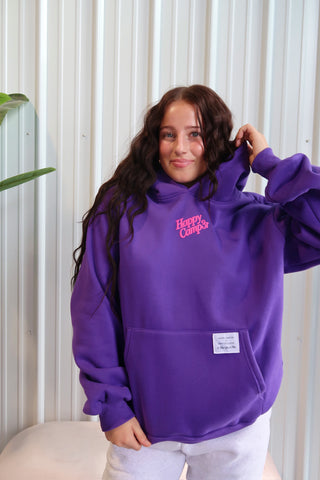 *Drift Exclusive* Happy Camp3r Deep Purple Puff Series Hoodie