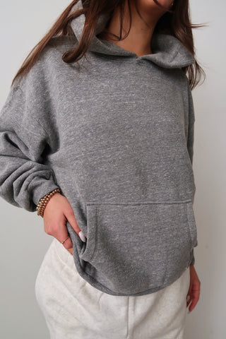 Daydreamer Solid Oversized Hoodie - Heather Grey