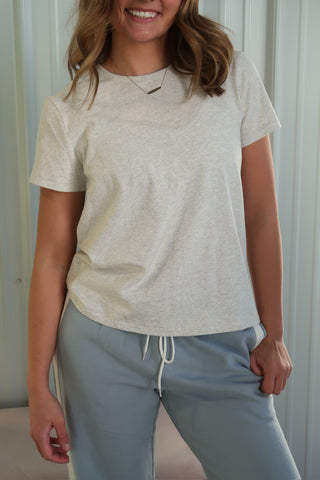 Thread & Supply Asher Tee - Light Heather Grey