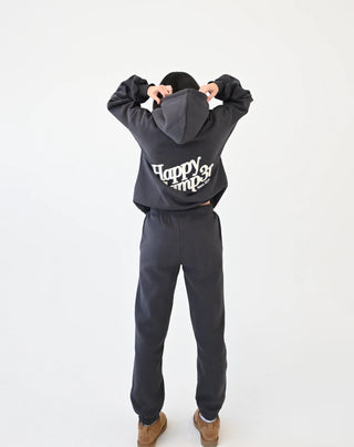 Charcoal Gray Happy Camp3r Puff Series Sweatpants