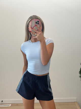 Athletic Striped Shorts