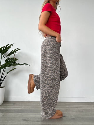 Hidden Leopard Alyx High Rise Baggy Jean