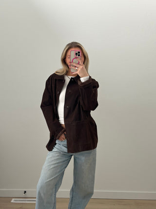 Suede Dark Brown Jacket