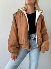 Load image into Gallery viewer, Mocha/Ivory Reversible Puffer Jacket
