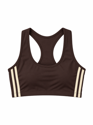 Studio Sport Bra - Brown/Ivory
