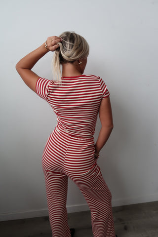 Red & White Stripe Pants
