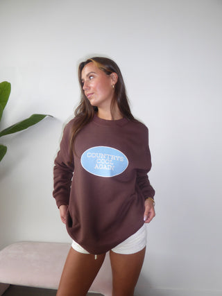 “Country’s Cool Again” Brown Crewneck