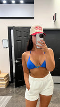 Load image into Gallery viewer, Blue Bikini Top With Loops
