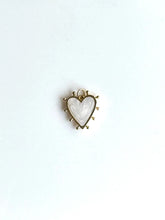 Load image into Gallery viewer, Gold &amp; Pearl Heart Charm
