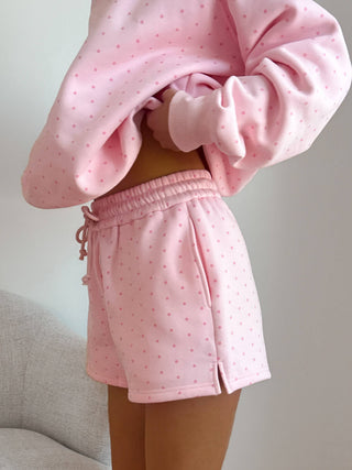 Light Pink Polka Dot Shorts