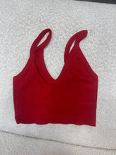 Load image into Gallery viewer, Scarlet Smile Ribbed V-Neck NikiBiki Bra Top
