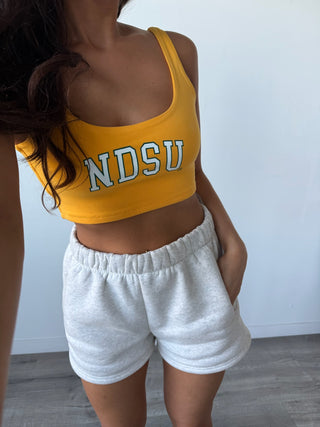 NDSU Scoop Neck Crop Top