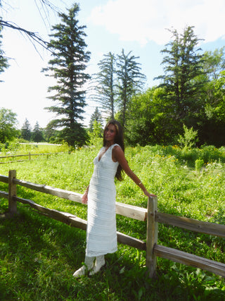 Lace Ruffle Maxi Dress