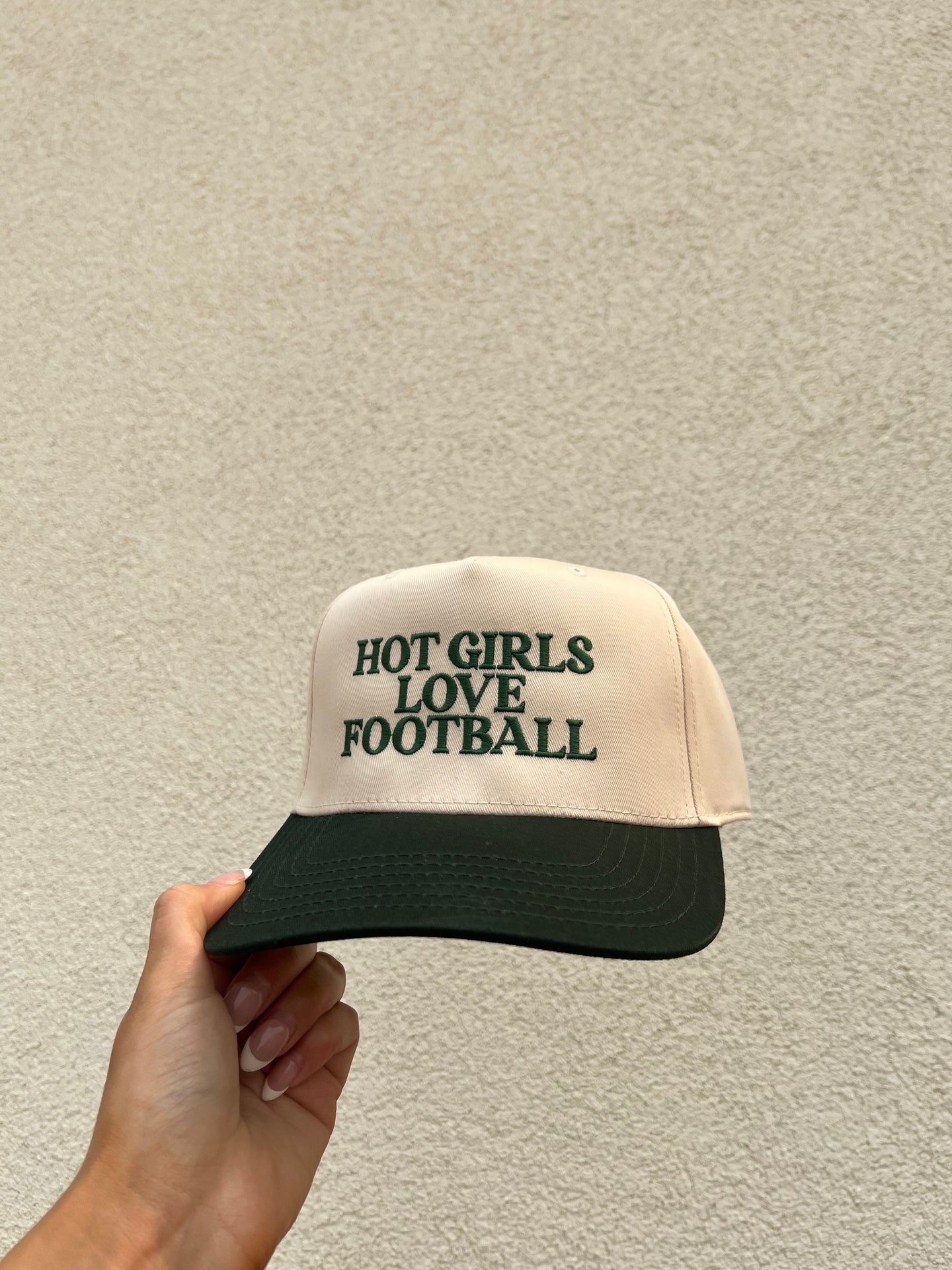 “Hot Girls Love Football” Trucker Hat