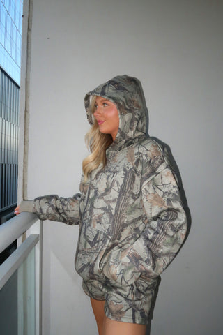 Clay Camo Staple Oversized Hoodie