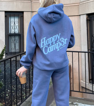 Happy Camp3r Vintage Blue Puff Series Hoodie