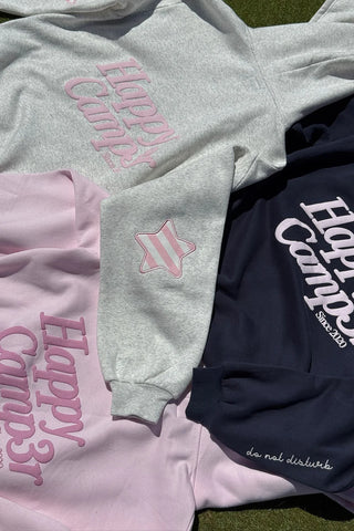 Happy Camp3r Cotton Candy Stripes Zip Up Hoodie