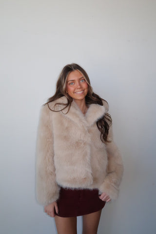 Tan Fur Short Coat
