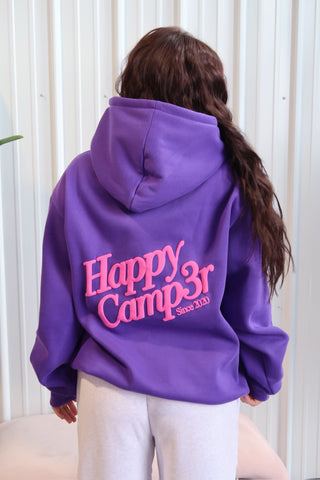 *Drift Exclusive* Happy Camp3r Deep Purple Puff Series Hoodie