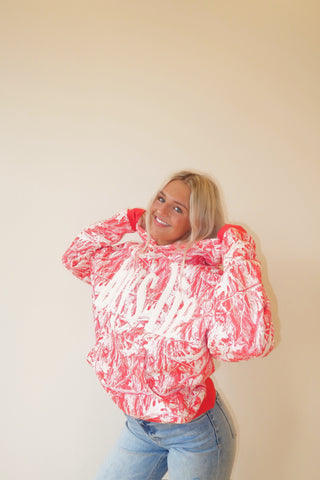 Red camo Manhunt Racer Hoodie