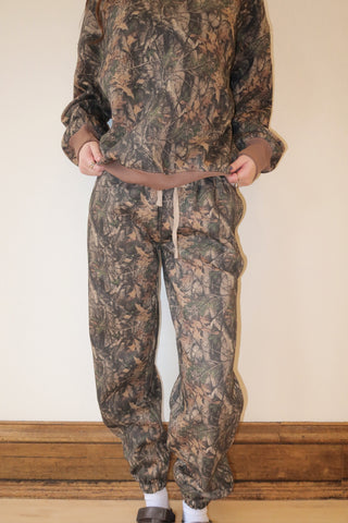 Dark Camo Staple Joggers With Tie Waist