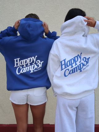 *Drift Exclusive* Happy Camp3r Ash & Royal Blue Puff Series Hoodie