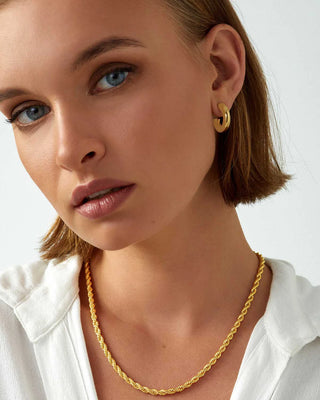 Cult Of Sun Medium Gold Hoop Earrings