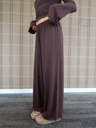 Flowy Lounge Pants - Brown